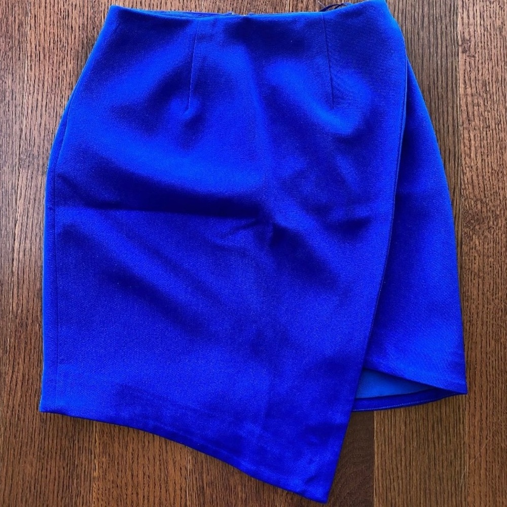 Keepsake the Label blue asymmetrical skirt. Like new, worn once